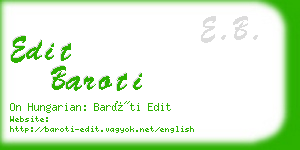 edit baroti business card